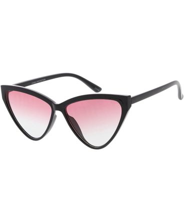 7531COL Women’s Plastic Medium Thin Cat Eye Frame w/ Two Tone Lens