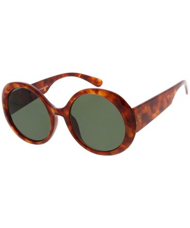 7681 Women’s Plastic Large Rounded Vintage Inspired Frame