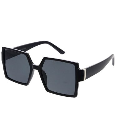 80216 Women’s Plastic Large Square Frame w/ Metal Accent on Temple