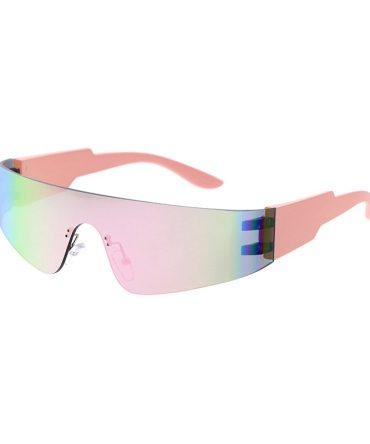 80317 Unisex Plastic Medium Wrap Around Futuristic Shield Frame