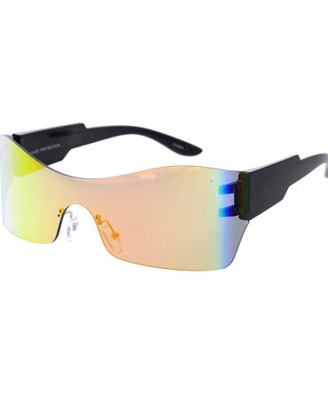 80333 Unisex Plastic Large Wrap Around Futuristic Shield Frame