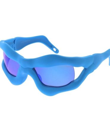 80553REV Unisex Plastic Large Monster Wrap Frame w/ Color Mirror Lens