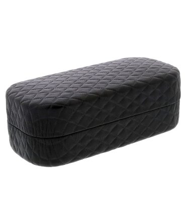 C2070 Large Black Quilted PU Hard Eyewear Case (Single Color)