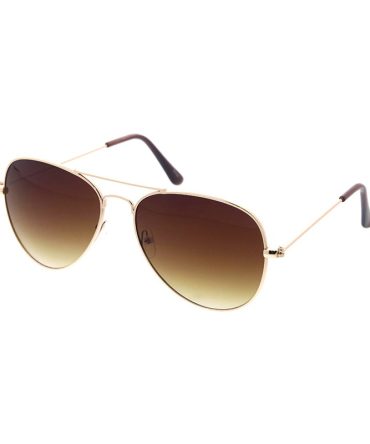 3680GLD Unisex Metal Medium Tear Drop Aviator Gold Frame