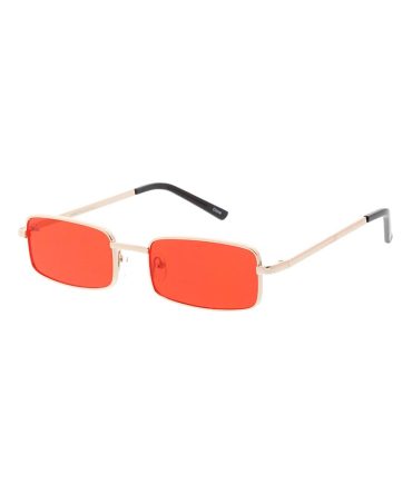 4757COL Unisex Metal Retro 90s Small Square Frame w/ Color Lens