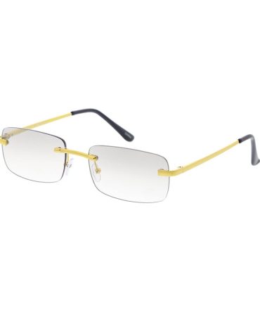 5022 Unisex Metal Medium Rimless Rectangular Frame