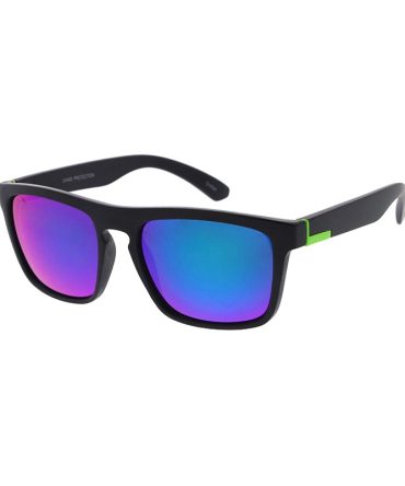 6847ME/RV Men’s Plastic Casual Color Accent Frame w/ Color Mirror Lens