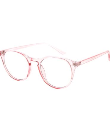 80026BLF/CLR Women’s Plastic Medium Crystal Color Frame w/ Blue Light Filtering Clear Lens Computer Glasses