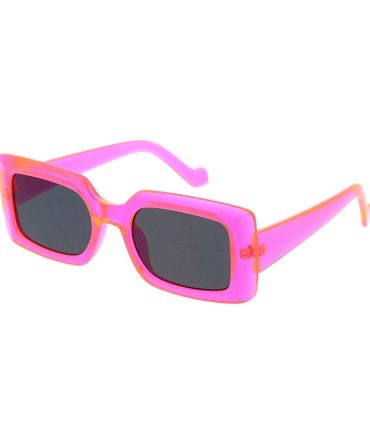 80052NEO Women’s Plastic Medium Retro Rectangular Crystal Neon Frame