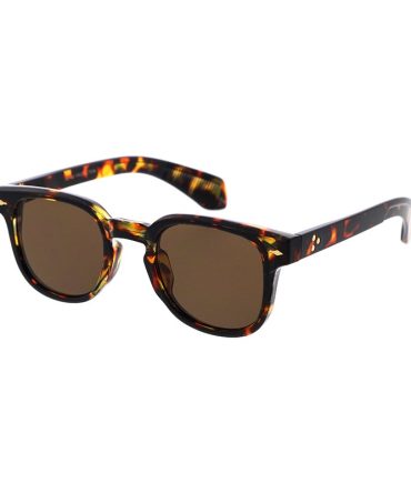80284 Unisex Plastic Medium Rounded Square Hipster Frame w/ Metal Details