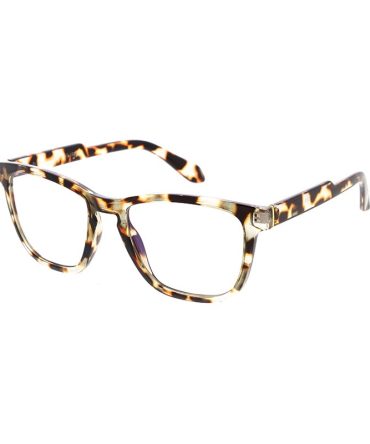 80028BLF/CLR Unisex Plastic Medium Classic Blue Light Filtering Computer Glasses