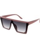 80330 Unisex Plastic Medium Rectangular Beveled Inset Frame w/ Grooved Temples