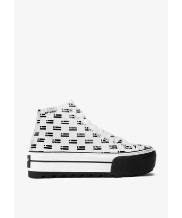 One Way Platform DF Flag White
