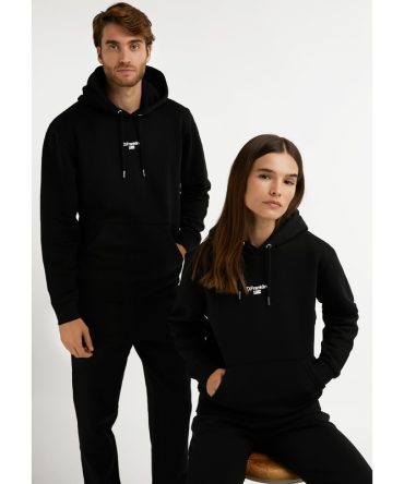 Mid Logo Hoodie Black / White