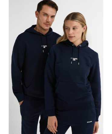 Mid Logo Hoodie Navy / White