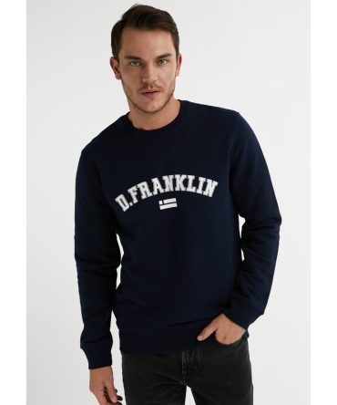 Varsity Sweatshirt Navy / White