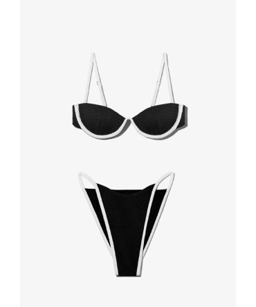 Wake Top + Aruba Bottom Bikini Black