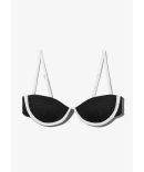 WD004/CLR Unisex Plastic Medium Square Frame w/ Bamboo Temples and Clear Lens