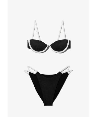 Wake Top + Feroe Bottom Bikini Black