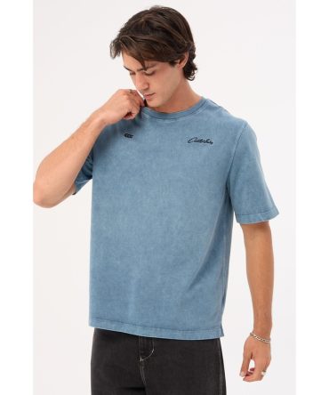Canterbury CCC Script Washed T-shirt AM Blue Mirage