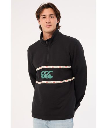 Canterbury M Heritage Quarter Zip Jet Black
