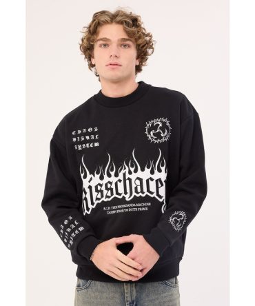 Kiss Chacey System Relaxed Sweater Jet Black