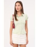 Neovision Modulate Off Shoulder Top Brown