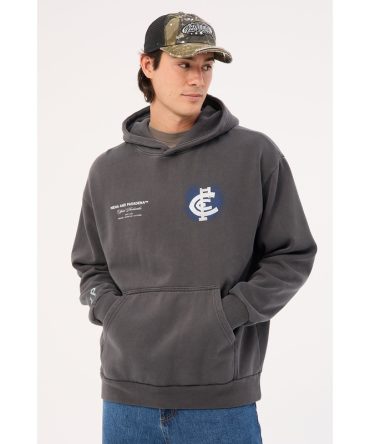 Nena & Pasadena Cartlon Vintage Hoodie Pigment Asphalt