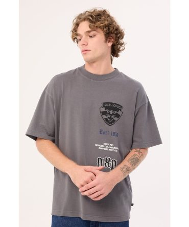 Nena & Pasadena Geelong Stack Tee Pigment Charcoal