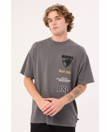 Nena & Pasadena Hawthorn Stack Tee Pigment Charcoal