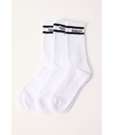 Neovision Interval Stripe Sock 3 Pack White