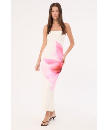 Perfect Stranger Enara Bloom Maxi Dress White