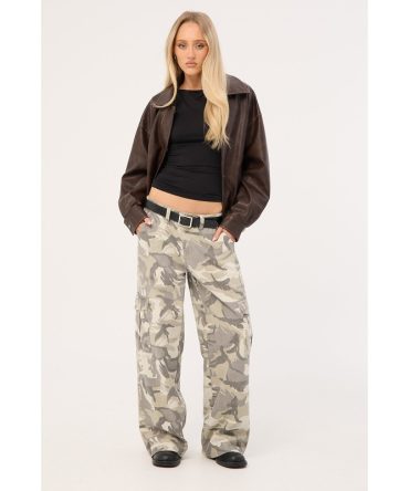 Rusty Camo-Mile Low Rise Cargo Pant Camo