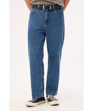 Thrills Behind It All Big Slacker Denim Jean Rinsed Blues