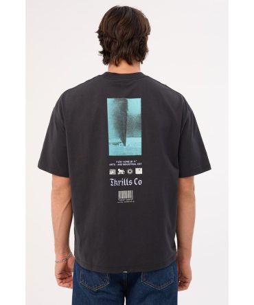 Thrills Filter Box Fit Oversize Tee Faded Black
