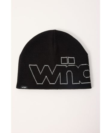 Wndrr Accent Skull Beanie Black Black