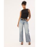 Xlarge Folded Crown Bull Denim Jean Double Dye Black