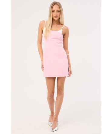 Perfect Stranger Alisa Contrast Mini Dress Pink