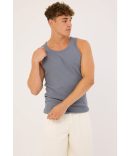 Neovision Torque Cropped Muscle Tank Washed Black