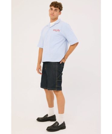 Common Need Thiago Carpenter Short Rinse Indigo