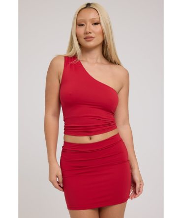 L&t Tube Mini Skirt Red