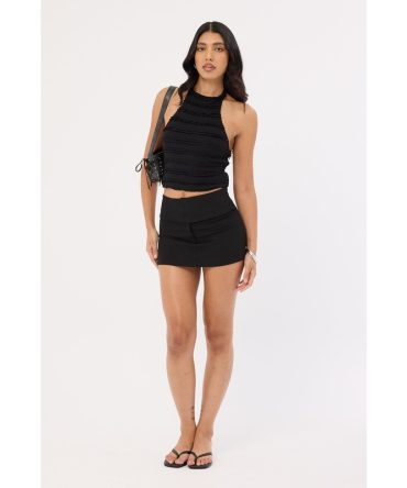 Luck & Trouble Audrey Mini Skirt Black