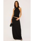 Luck & Trouble Vintage Check Midi Skirt Check Print