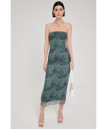 Perfect Stranger Magnolia Blur Midi Dress Multi