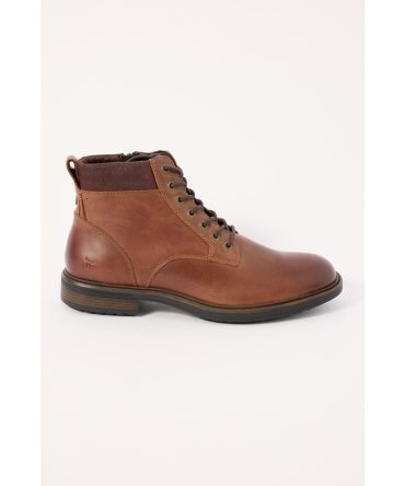Windsor Smith Beau Dark Brown Tumbled Burnished Leathe