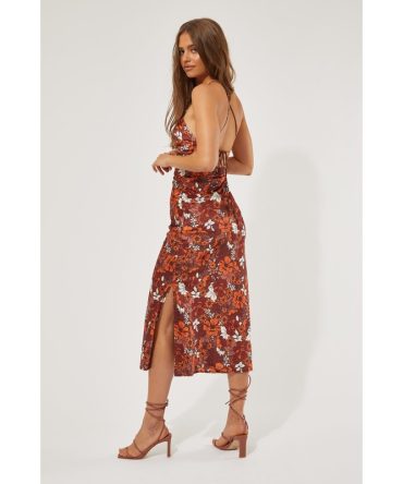 Perfect Stranger Arizona Tie Up Midi Dress Arizona Print