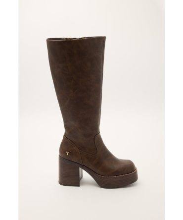 Windsor Smith Nowhere PU Boot Dark Oak