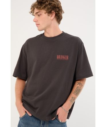 Wrangler Boot Scootin Boxcar Tee Dark Slate