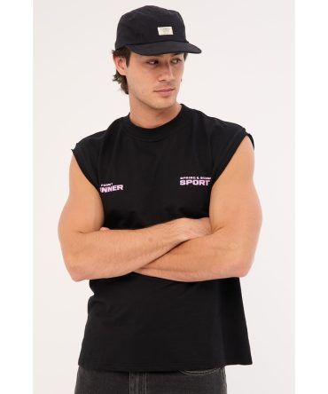Front Runner SS Sports Tank Black/Pink