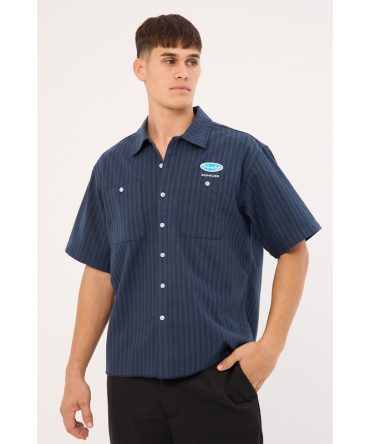 Worship Observer Short Sleeve Shirt Peacoat